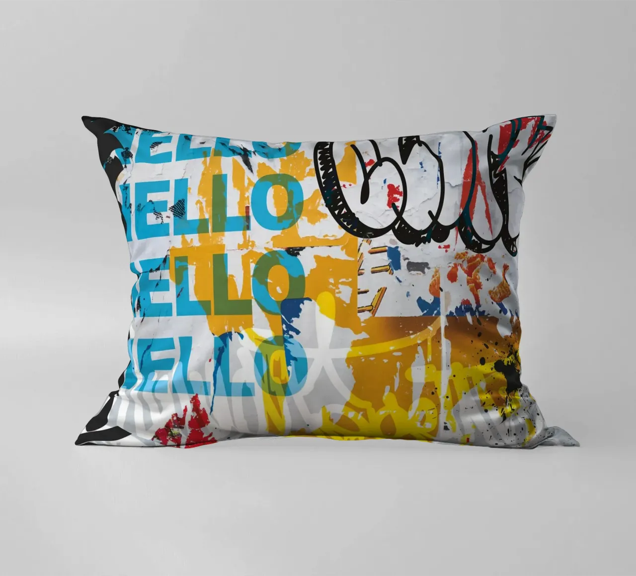 Hello Graffiti cuscino da Flo Klein