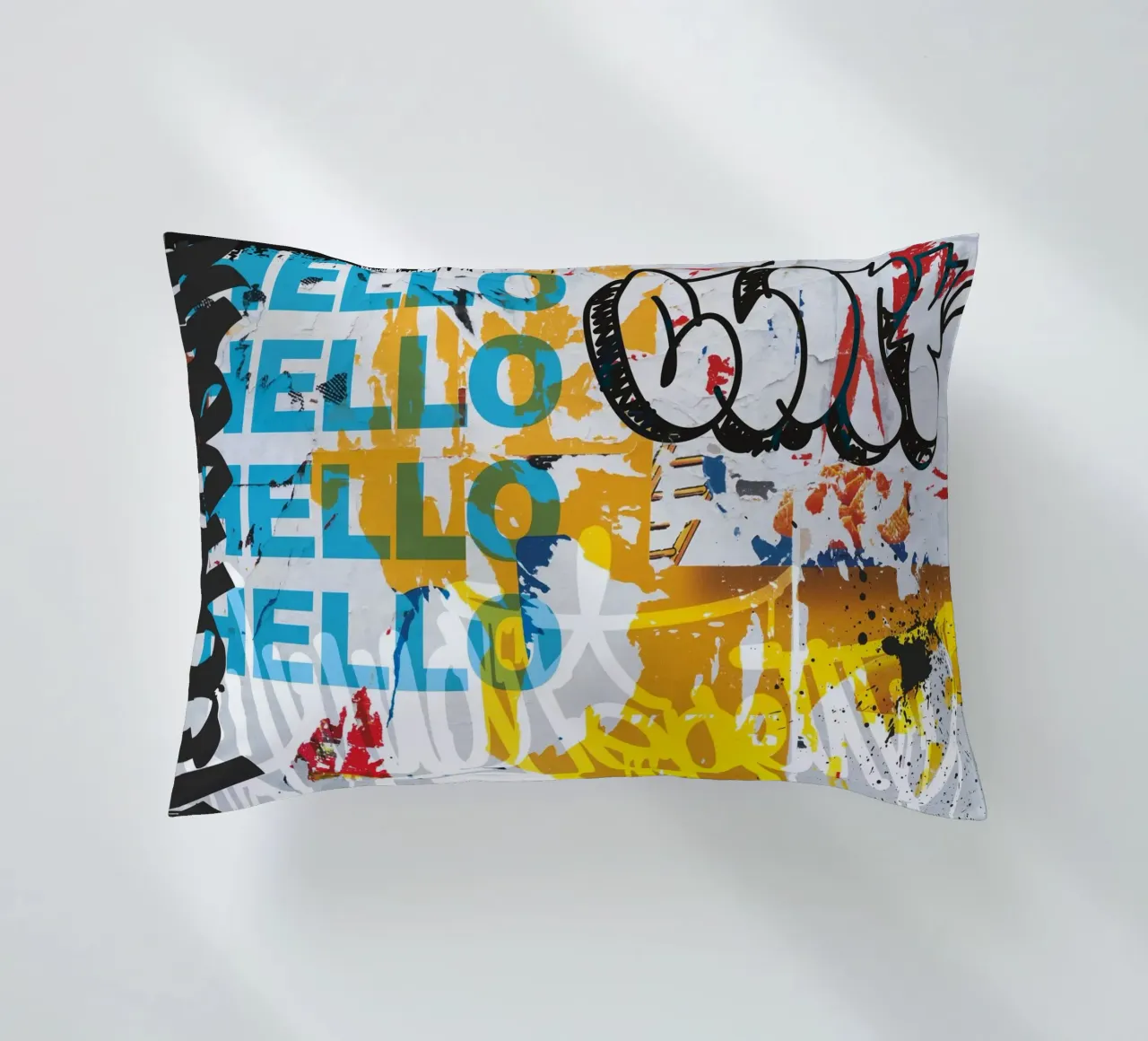 Hello Graffiti cuscino da Flo Klein