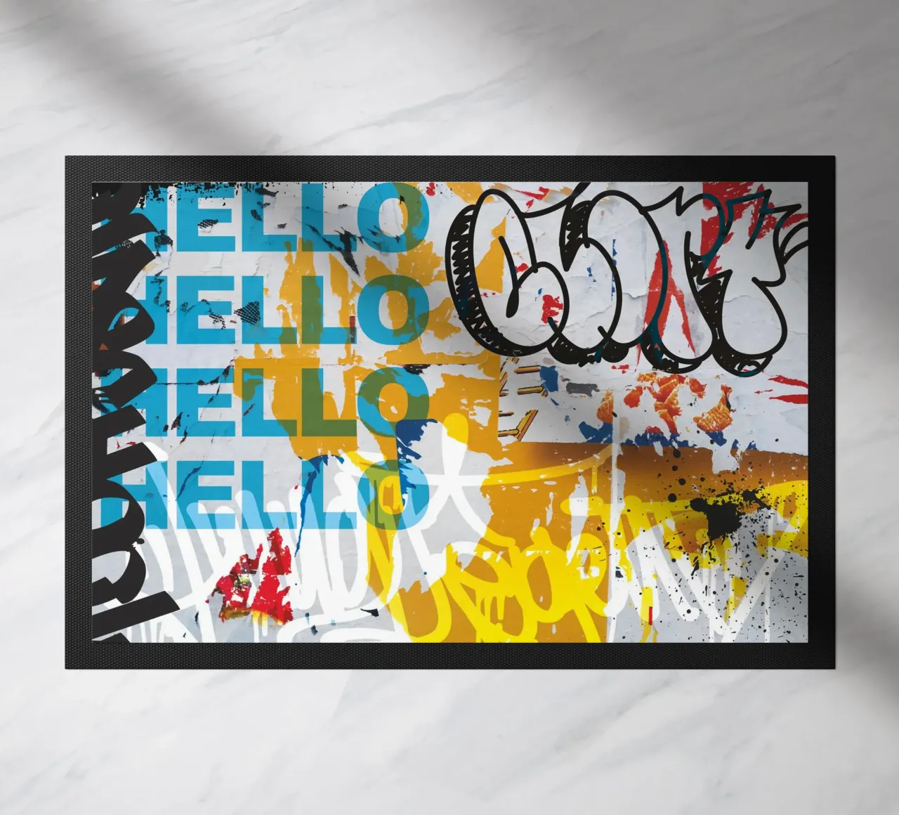 Hello Graffiti felpudo de Flo Klein