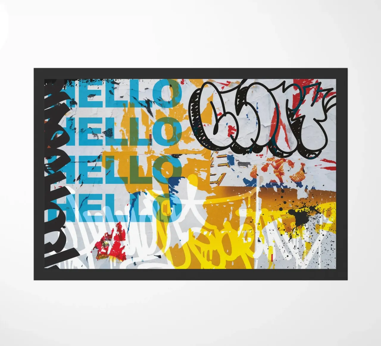 Hello Graffiti felpudo de Flo Klein