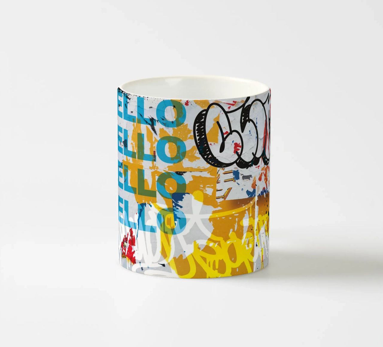 Hello Graffiti tazza in ceramica da Flo Klein