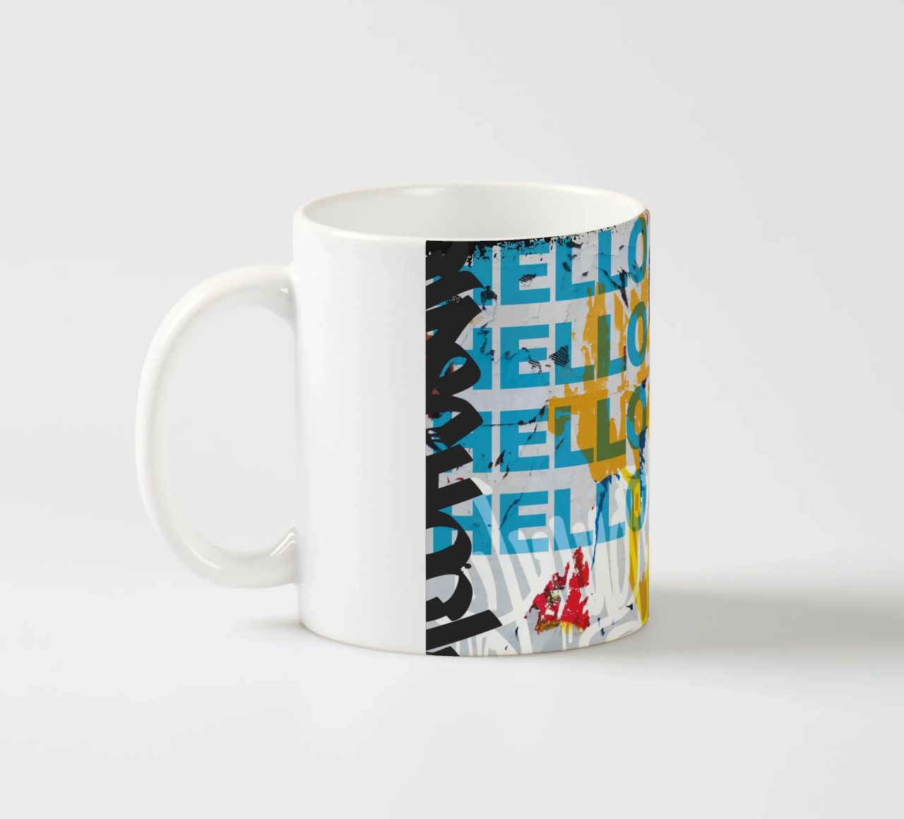 Hello Graffiti tazza in ceramica da Flo Klein
