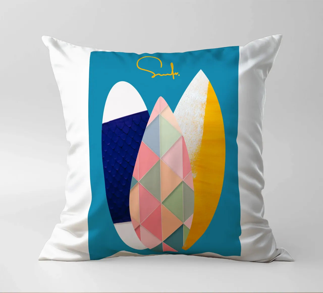 Surf Love No. 2 cuscino da LIMITED EDITION LETTERS