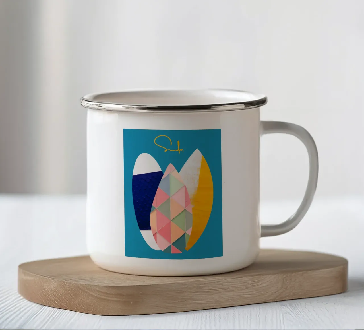 Surf Love No. 2 tazza in smalto da LIMITED EDITION LETTERS