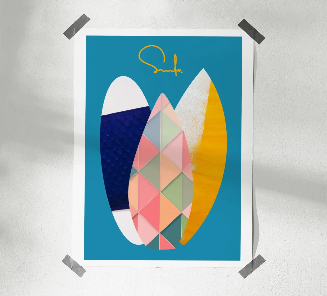 Surf Love No. 2 carta hahnemühle da LIMITED EDITION LETTERS
