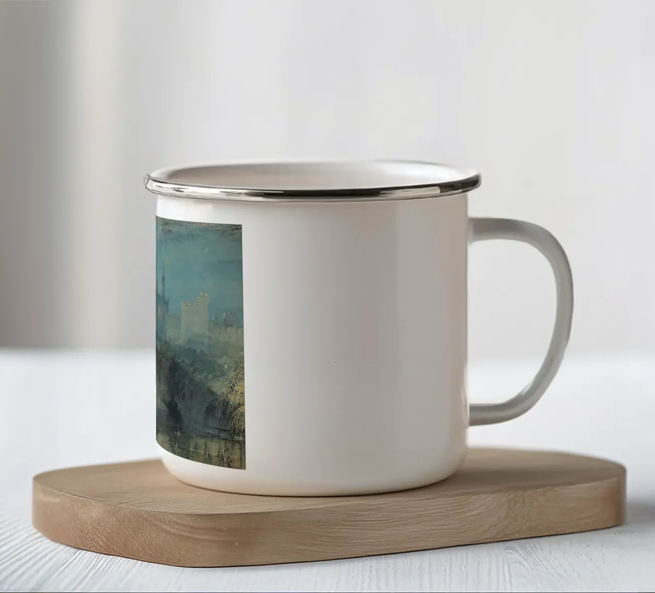 Joseph Mallord William Turner - Castello di Alnwick tazza in smalto da Timeless Artworks