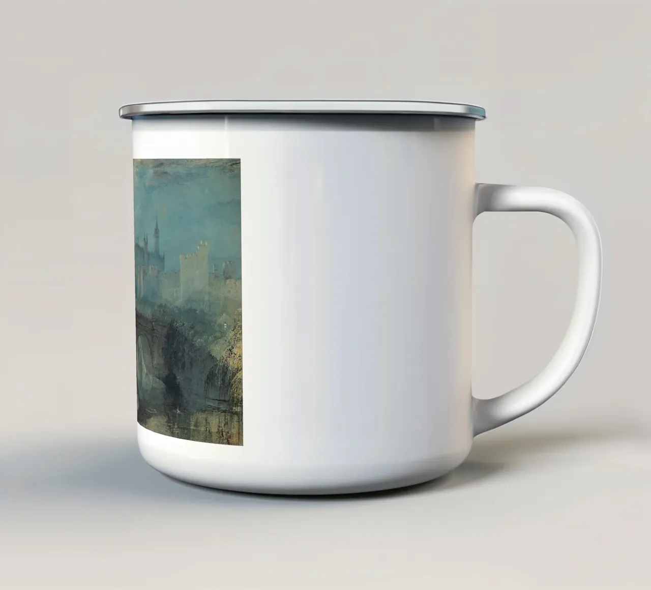 Joseph Mallord William Turner - Castello di Alnwick tazza in smalto da Timeless Artworks