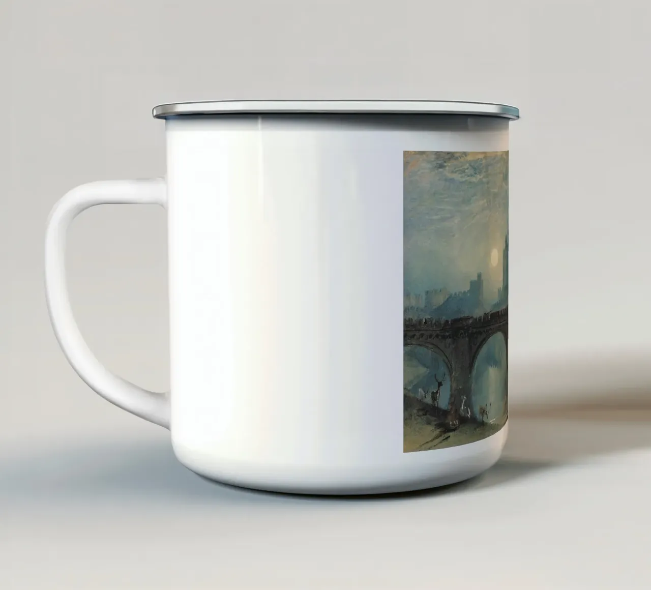 Joseph Mallord William Turner - Castello di Alnwick tazza in smalto da Timeless Artworks