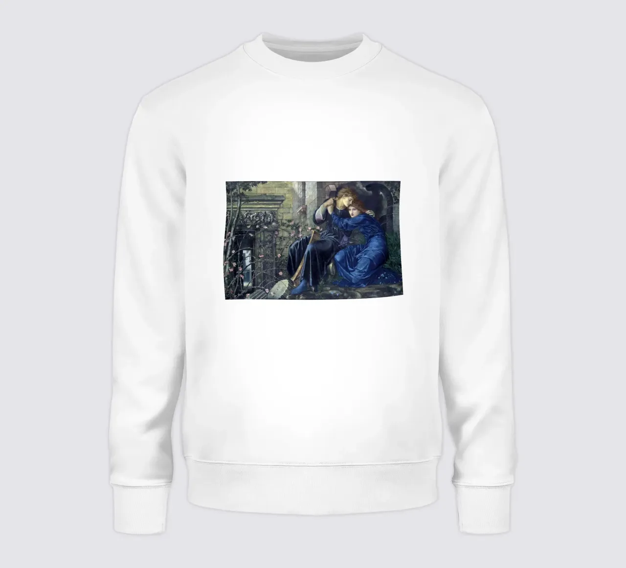 Edward Burne-Jones - Amore tra le rovine felpa da Timeless Artworks