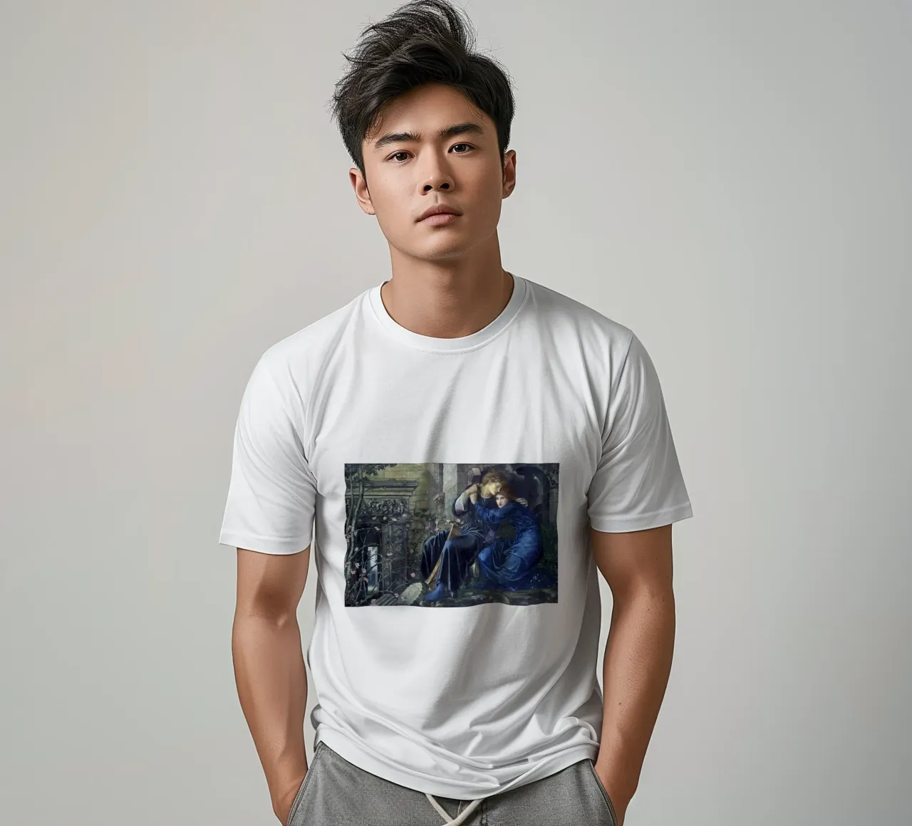 Edward Burne-Jones - Amore tra le rovine t-shirt da Timeless Artworks