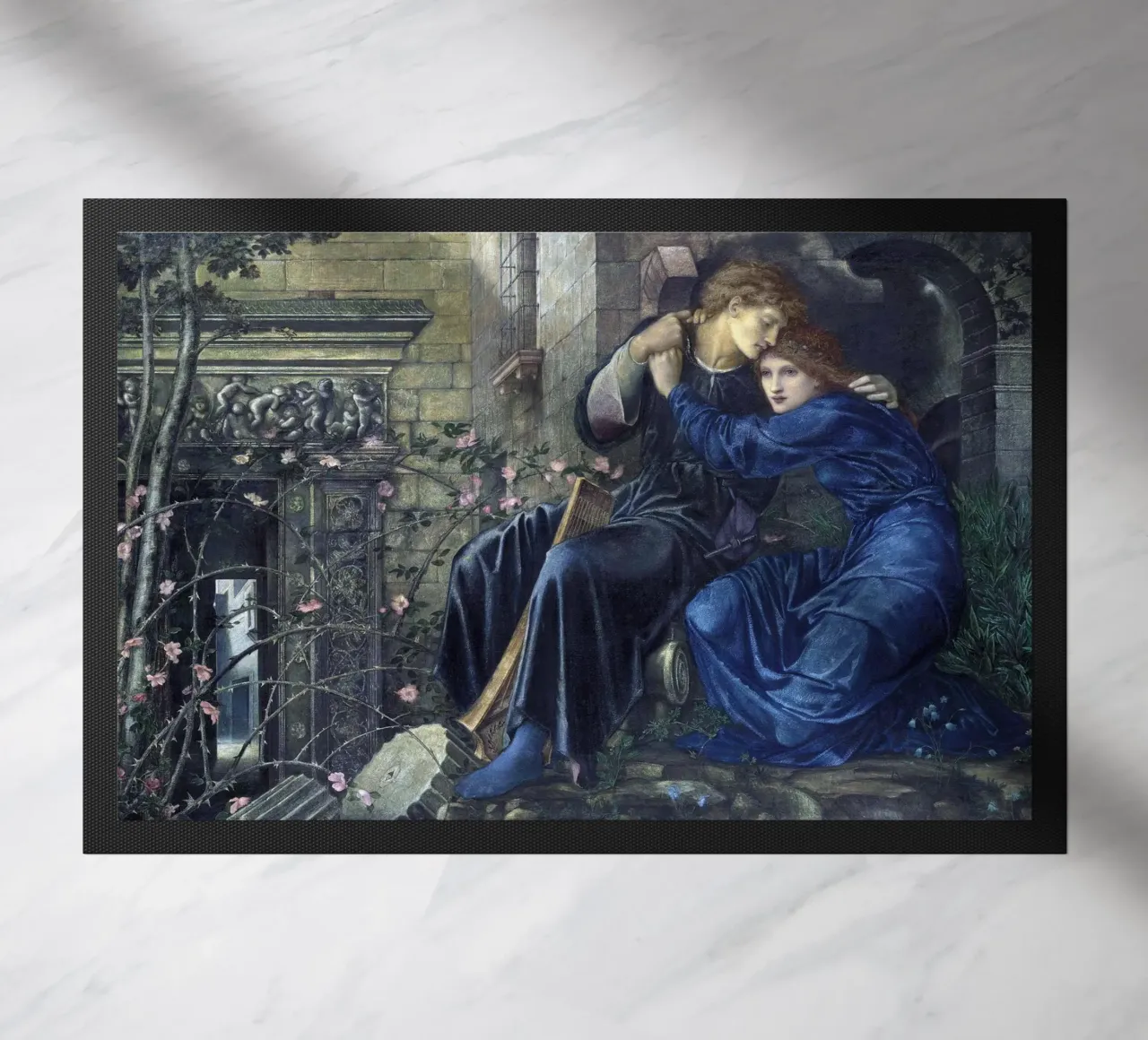 Edward Burne-Jones - Amore tra le rovine zerbino da Timeless Artworks