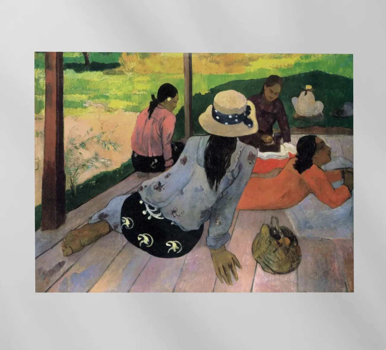 Paul Gauguin - La Siesta pellicola backlit da Timeless Artworks