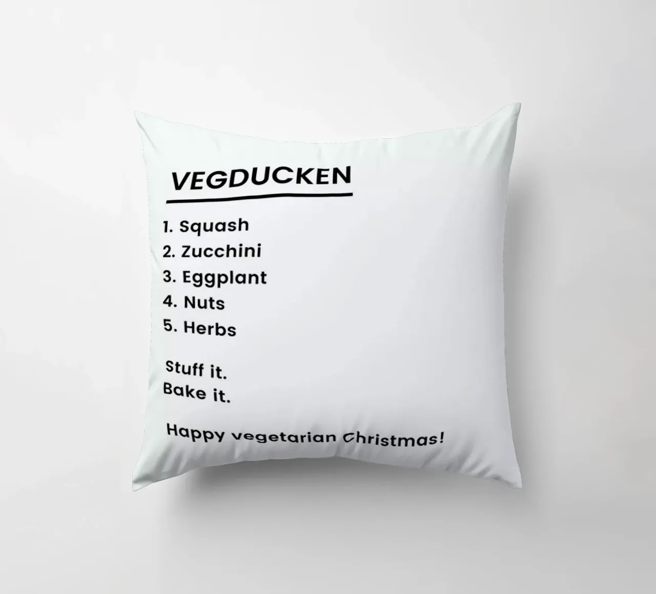 Vegan Christmas Recipe cuscino da Studio One