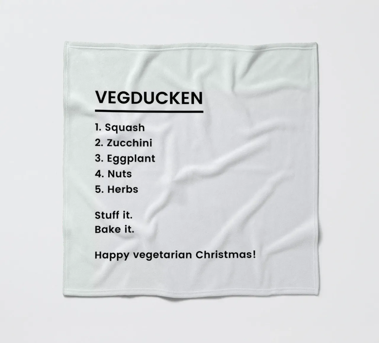 Vegan Christmas Recipe coperta in pile da Studio One