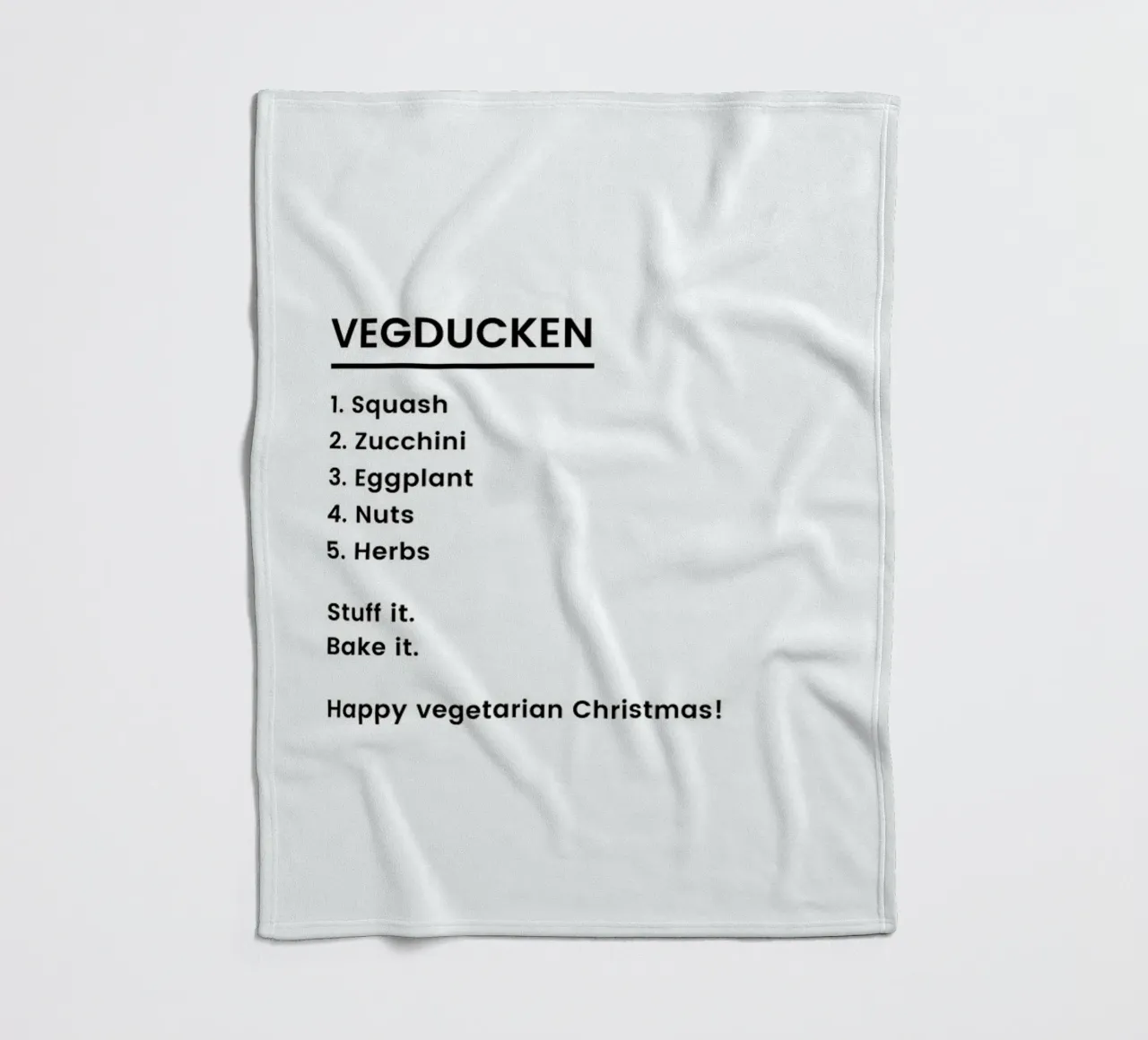Vegan Christmas Recipe coperta in pile da Studio One