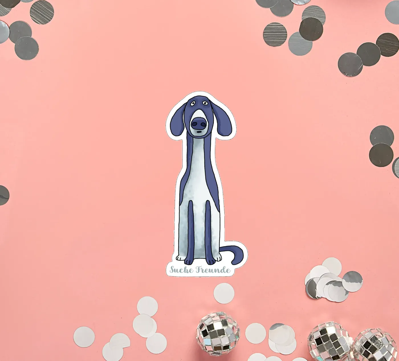 Jagdhund Sticker von Face & Content