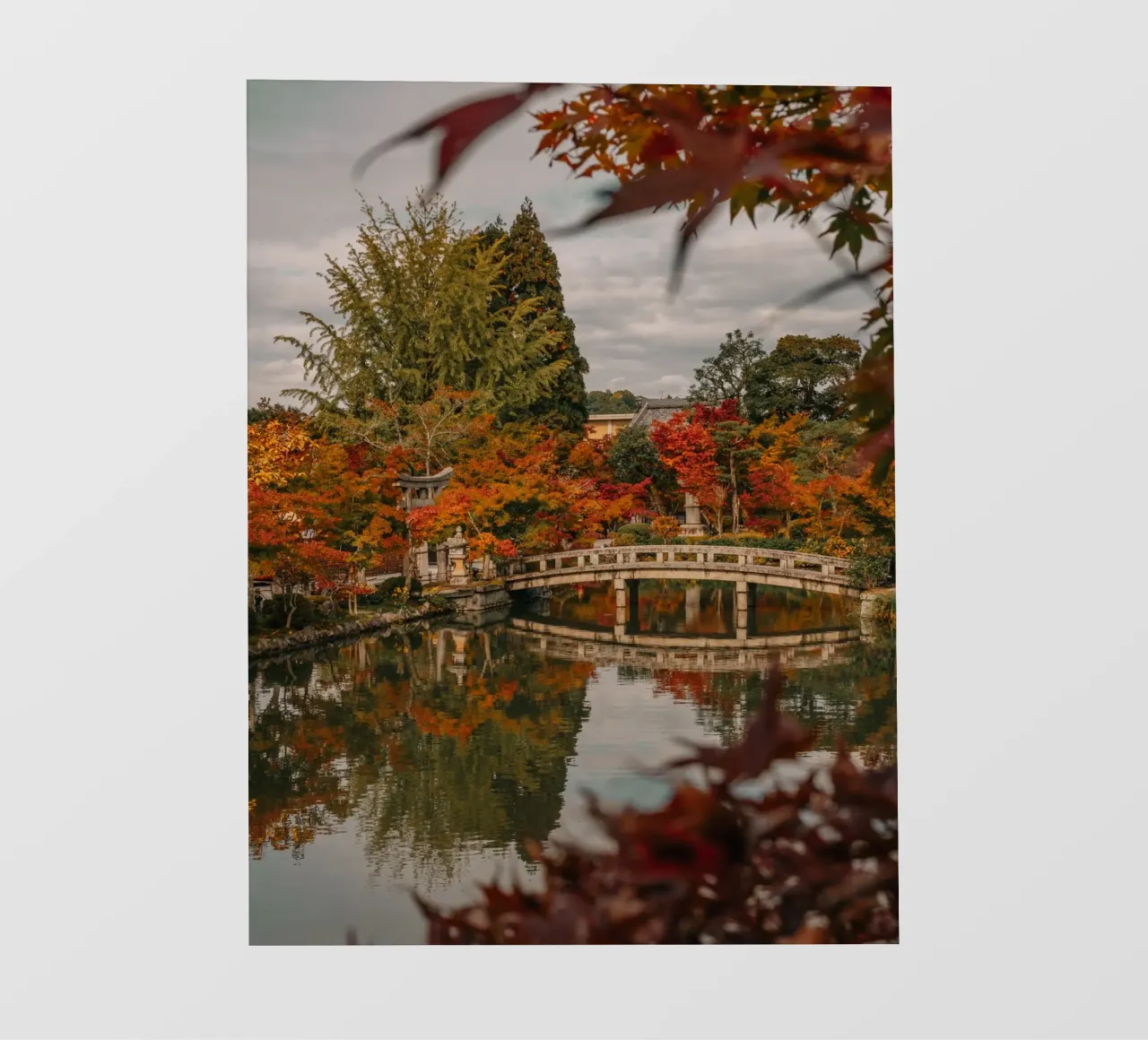 Japanse tempeltuin in Kyoto pvc-zeil van Marcel Bisig
