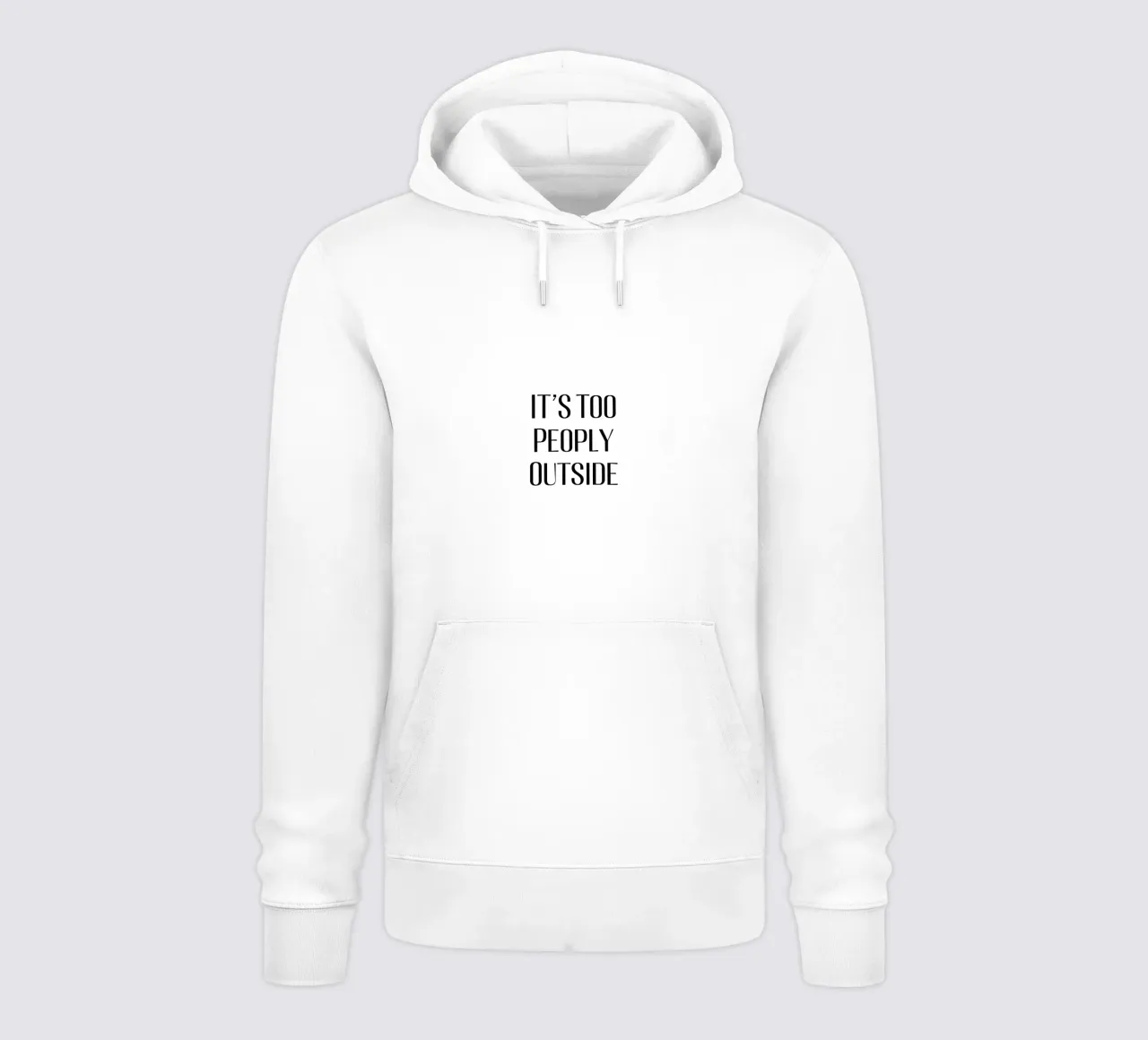 It's too peoply outside felpa con cappuccio da Typo Designs