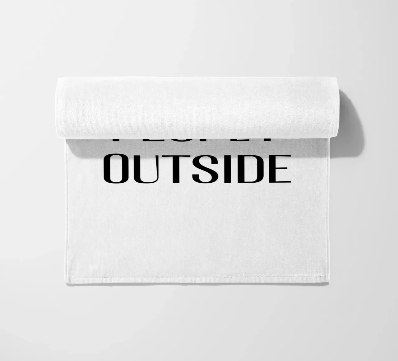 It's too peoply outside telo mare da Typo Designs