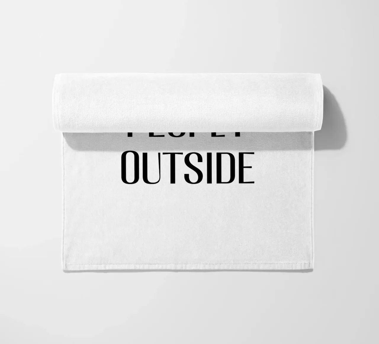 It's too peoply outside telo mare da Typo Designs