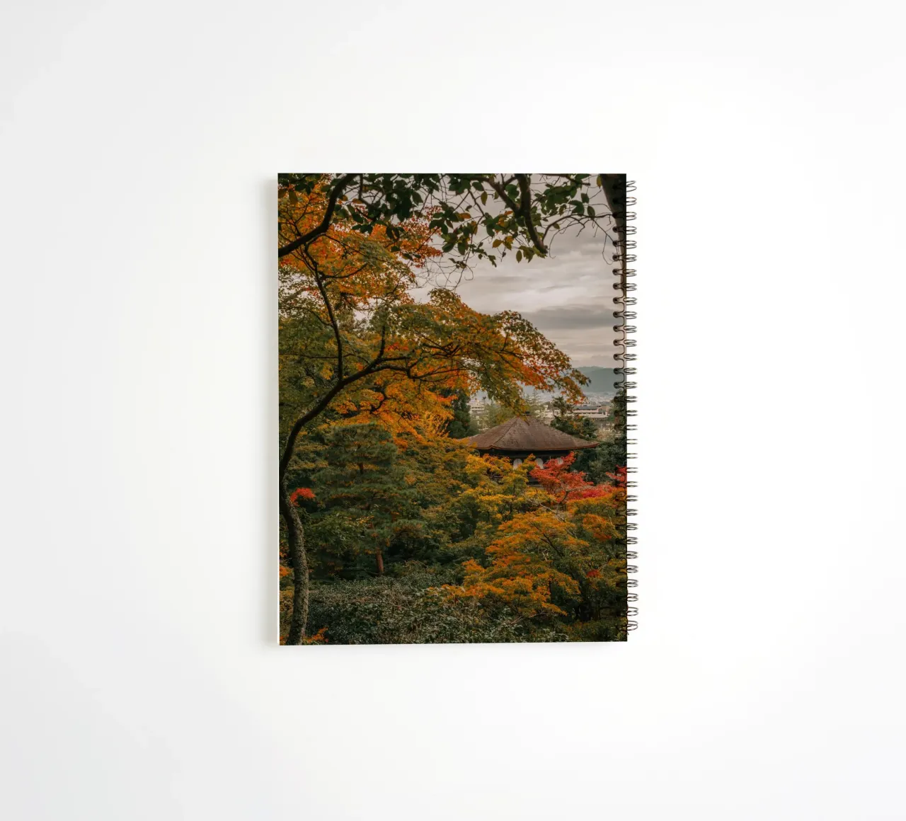 Temple de l'automne à Kyoto, Japon carnet à spirale de Marcel Bisig