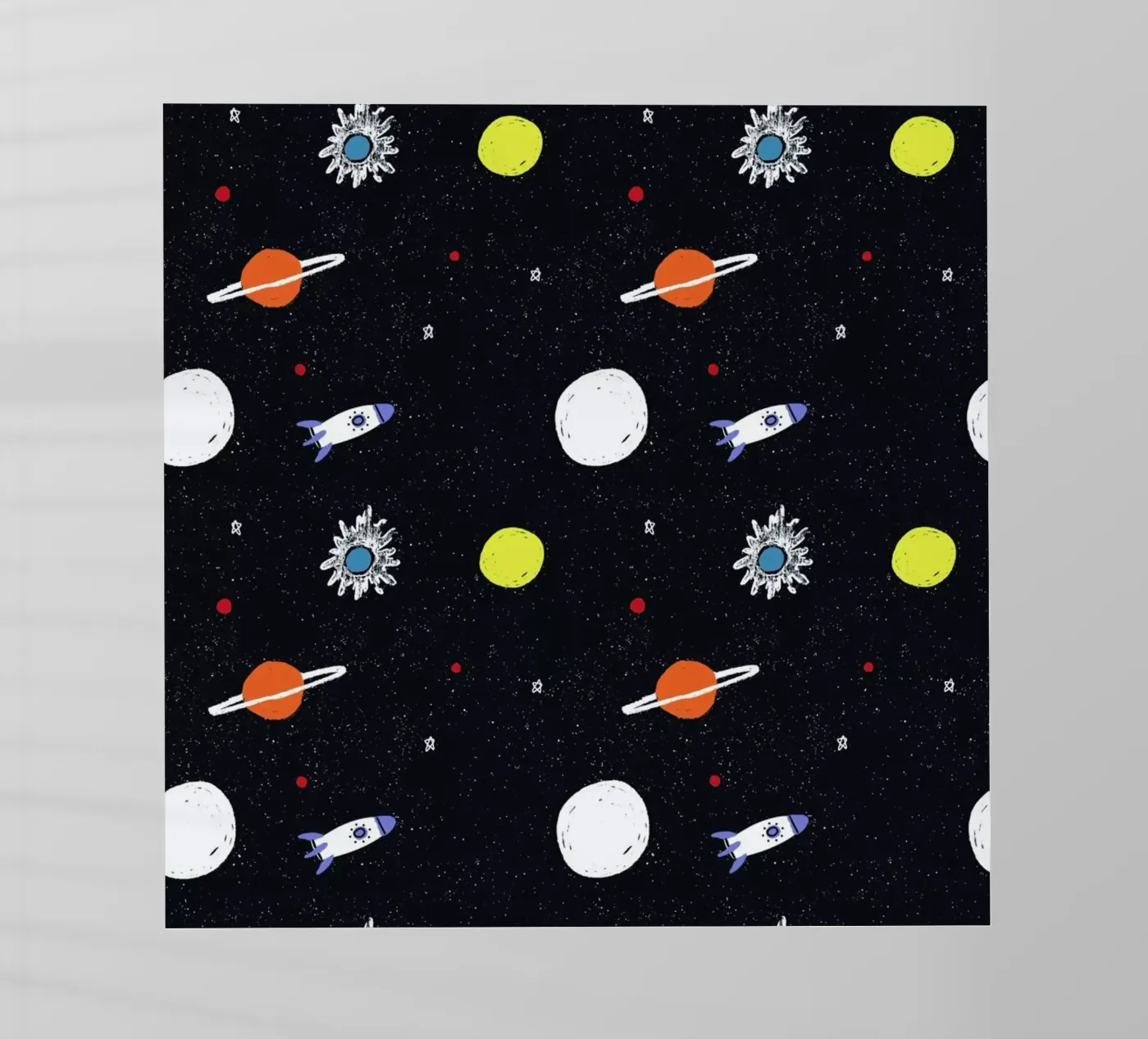 Planets Pattern backlit film by Alex Foster