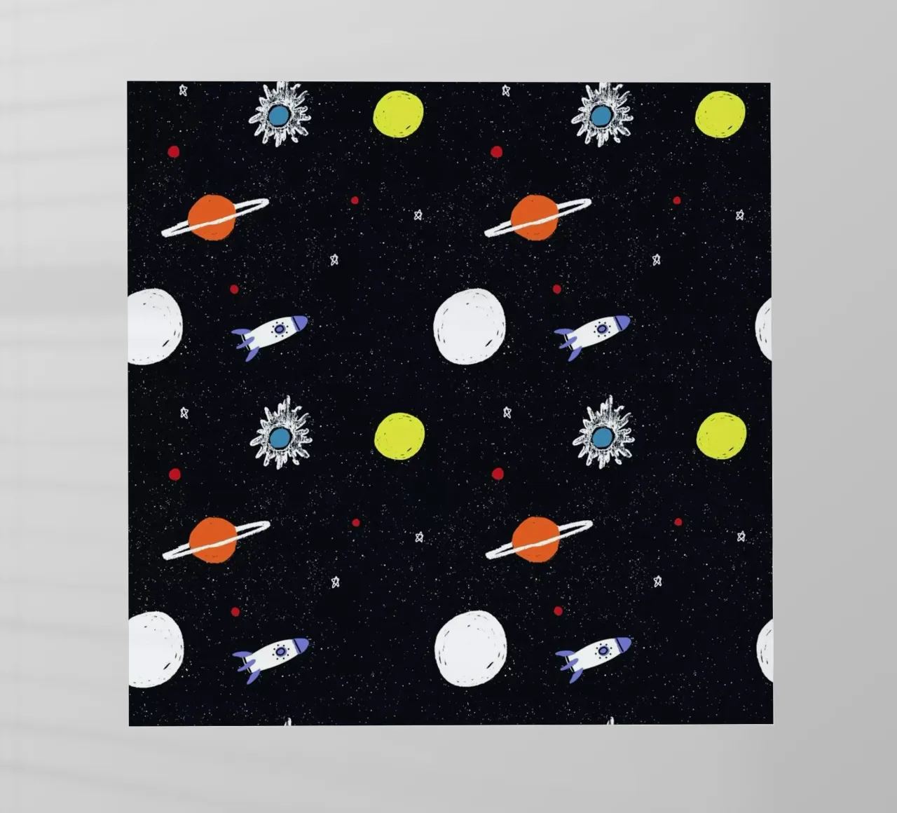 Planeten-Muster Backlit Folie von Alex Foster