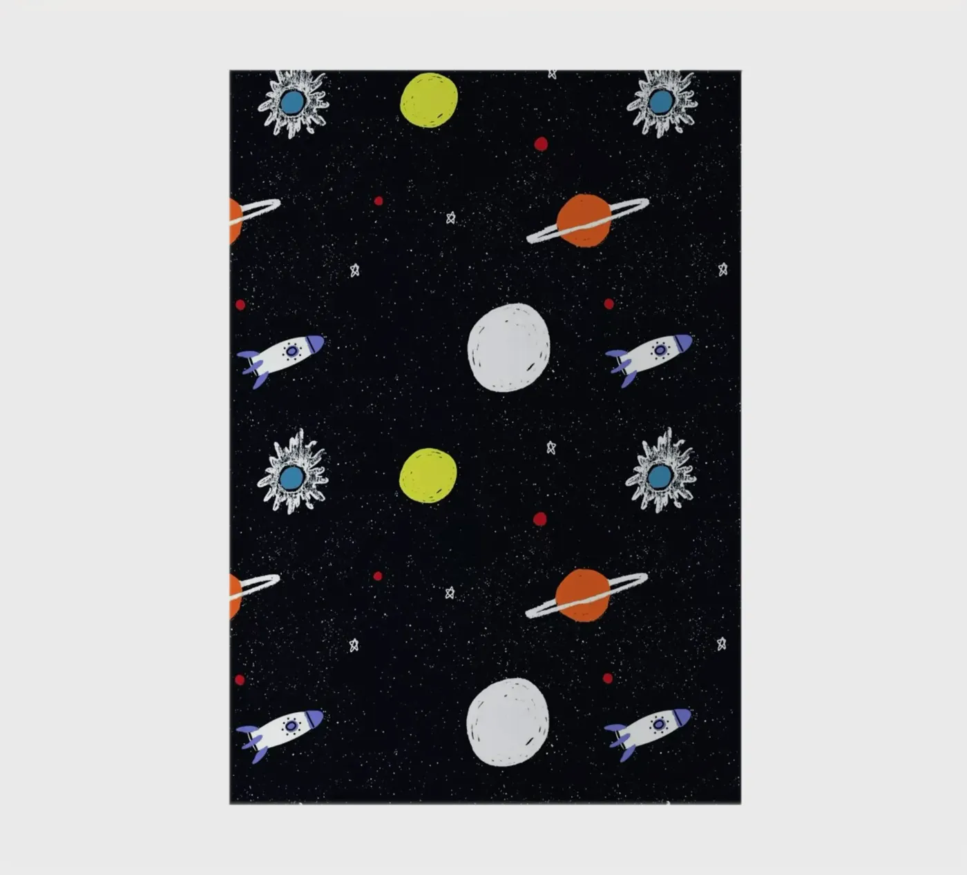 Planets Pattern notebook by Alex Foster