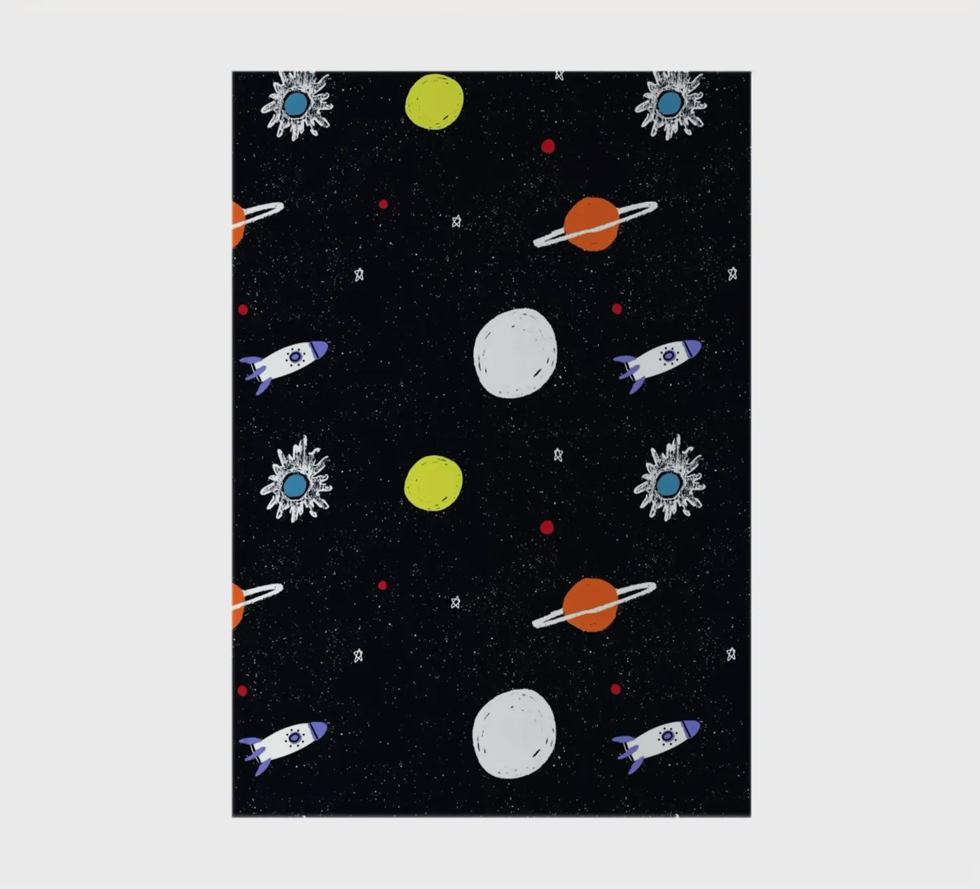 Planets Pattern Notizbuch von Alex Foster