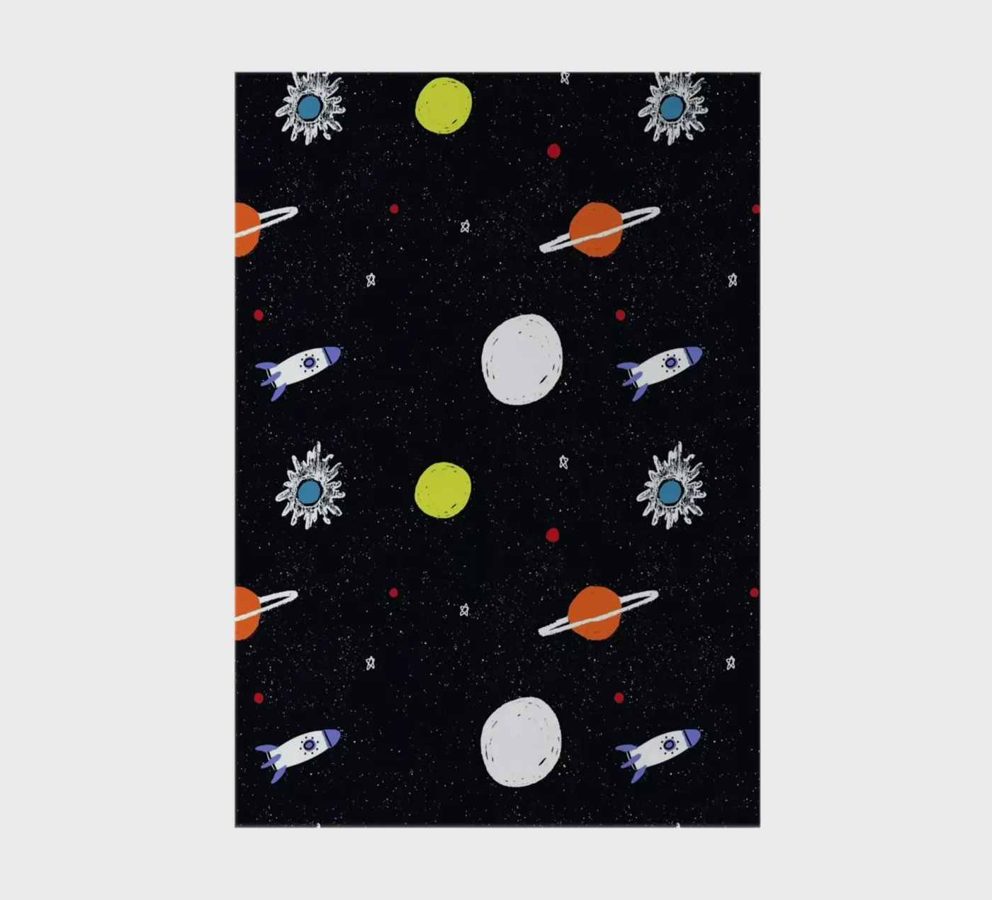 Planets Pattern Notizbuch von Alex Foster