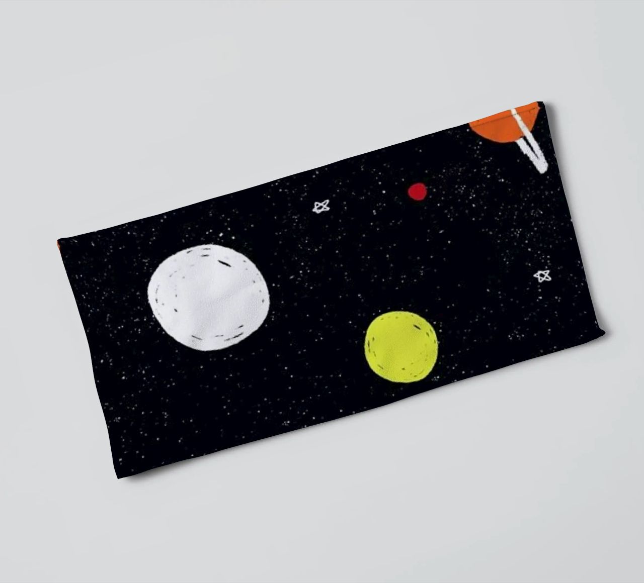 Planets Pattern towel by Alex Foster