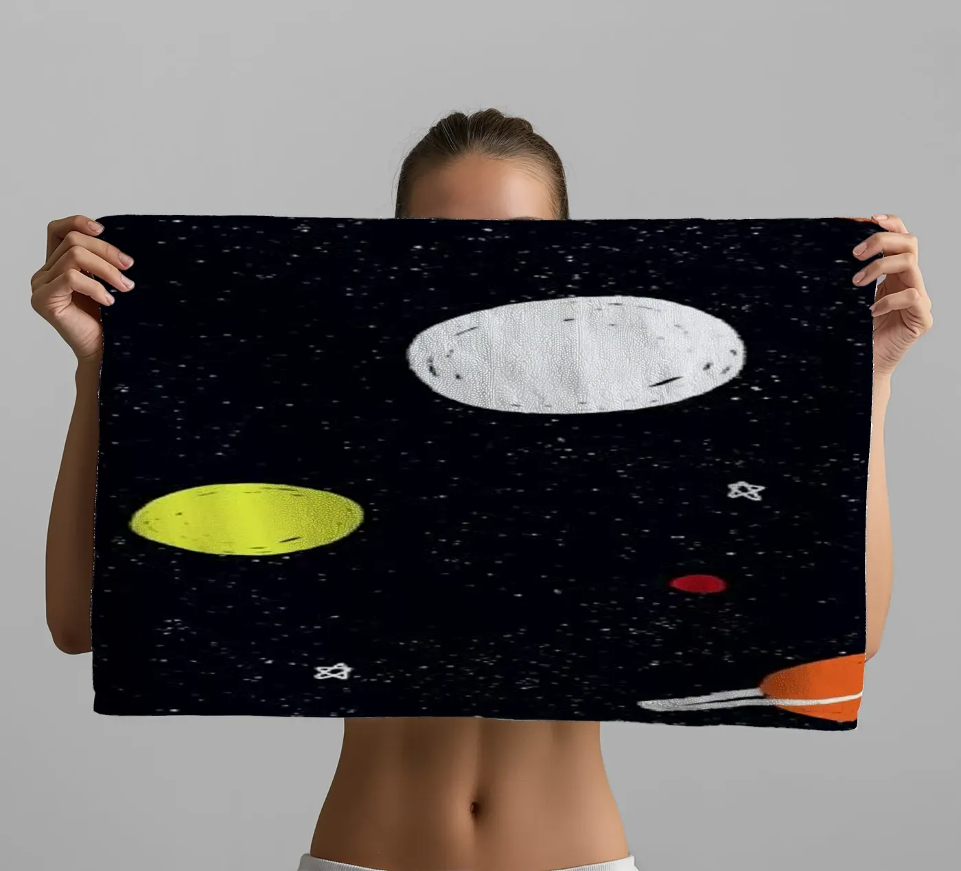 Planets Pattern Handtuch von Alex Foster