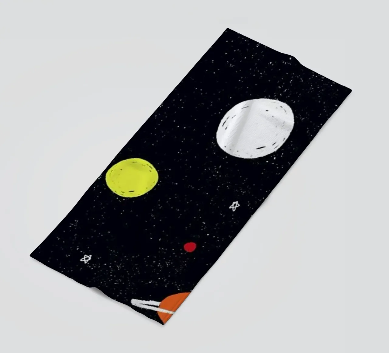 Planets Pattern beach towel by Alex Foster