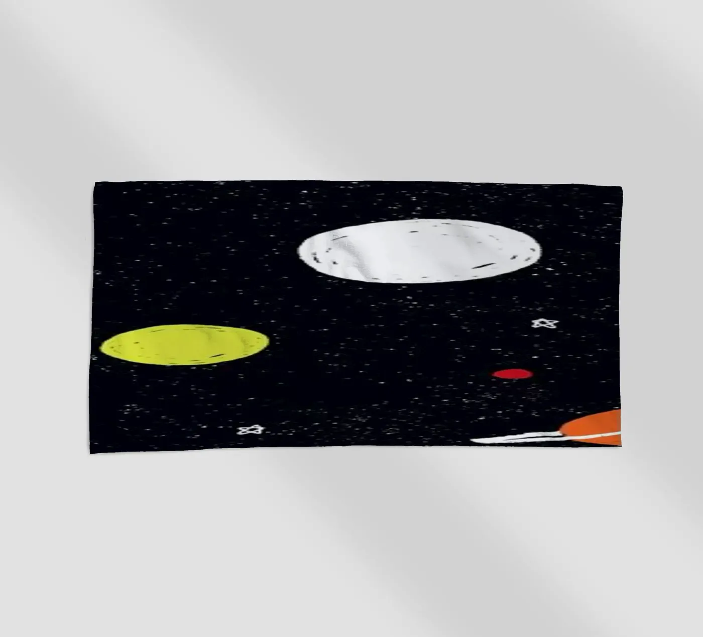 Planets Pattern beach towel by Alex Foster