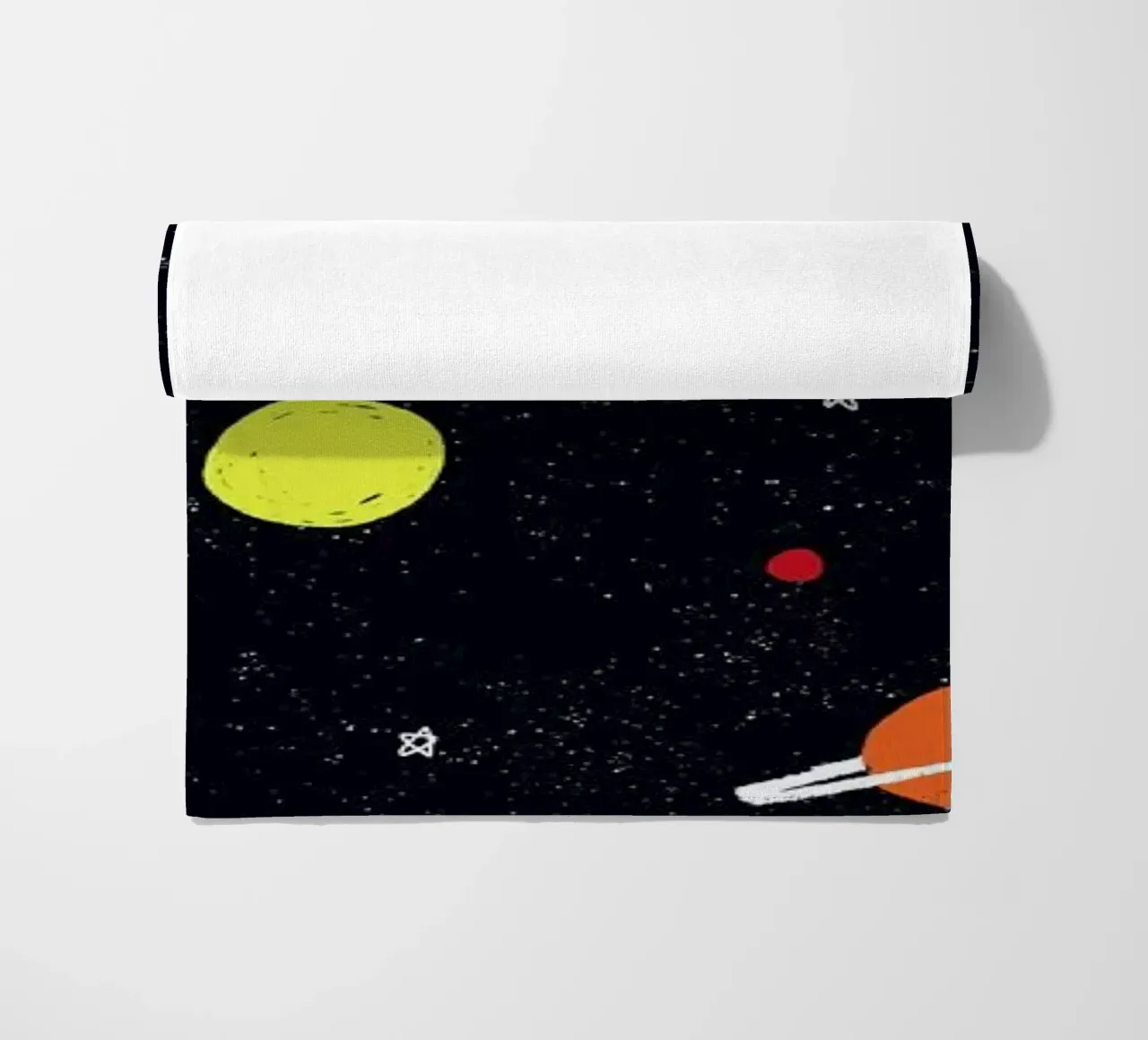 Planets Pattern beach towel by Alex Foster