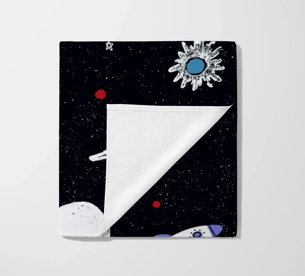 Planets Pattern beach towel by Alex Foster