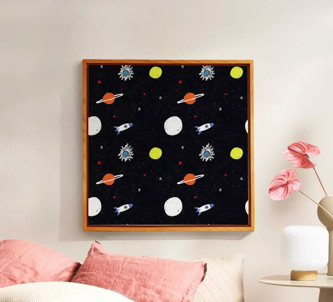 Planets Pattern plexiglas de Alex Foster