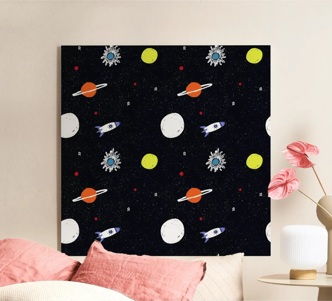 Planeten Patroon acryl van Alex Foster