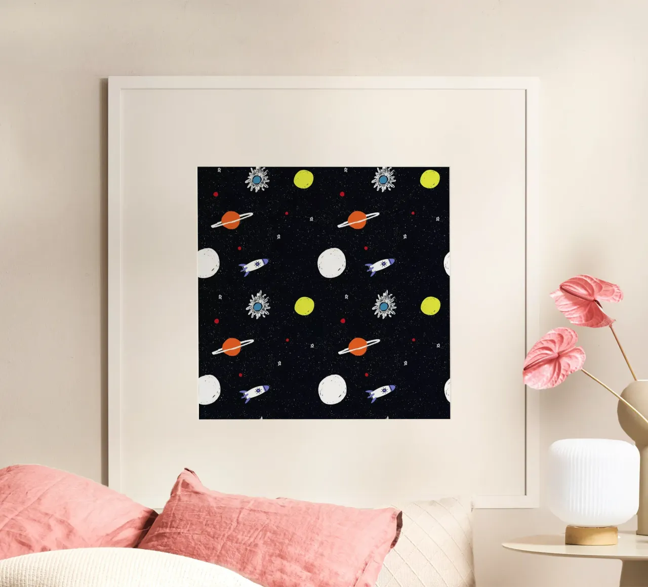 Planets Pattern poster by Alex Foster