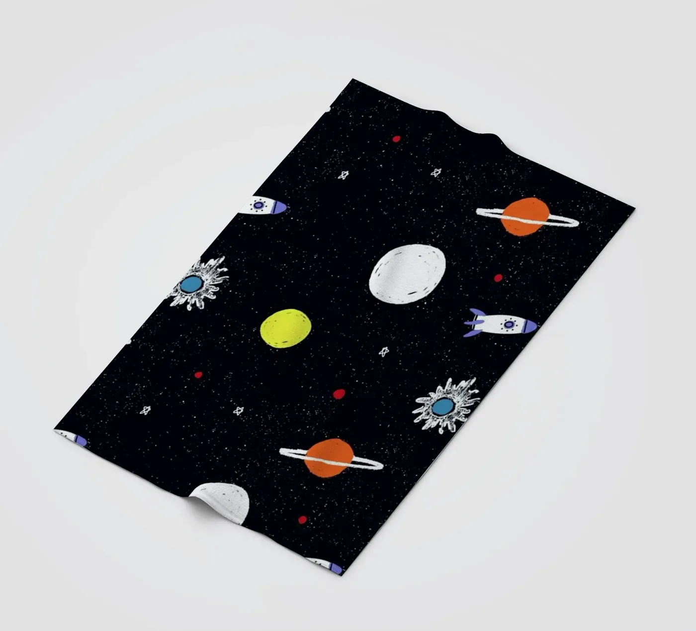 Planets Pattern plaid polaire de Alex Foster
