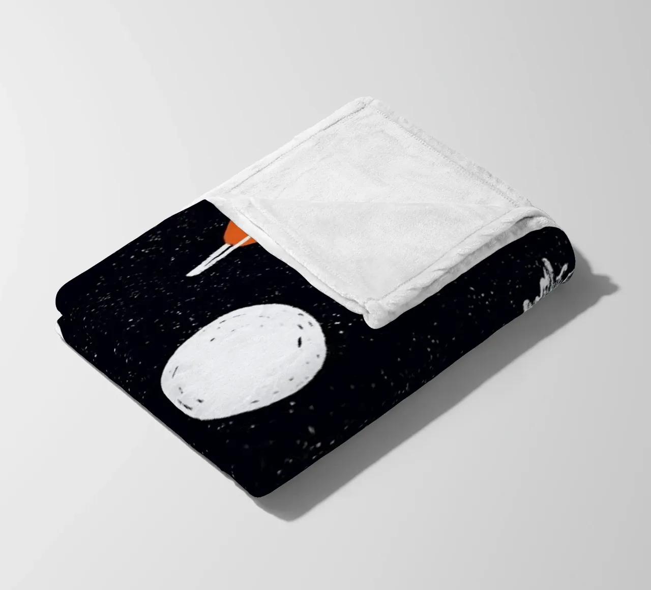 Planets Pattern fleece blanket by Alex Foster