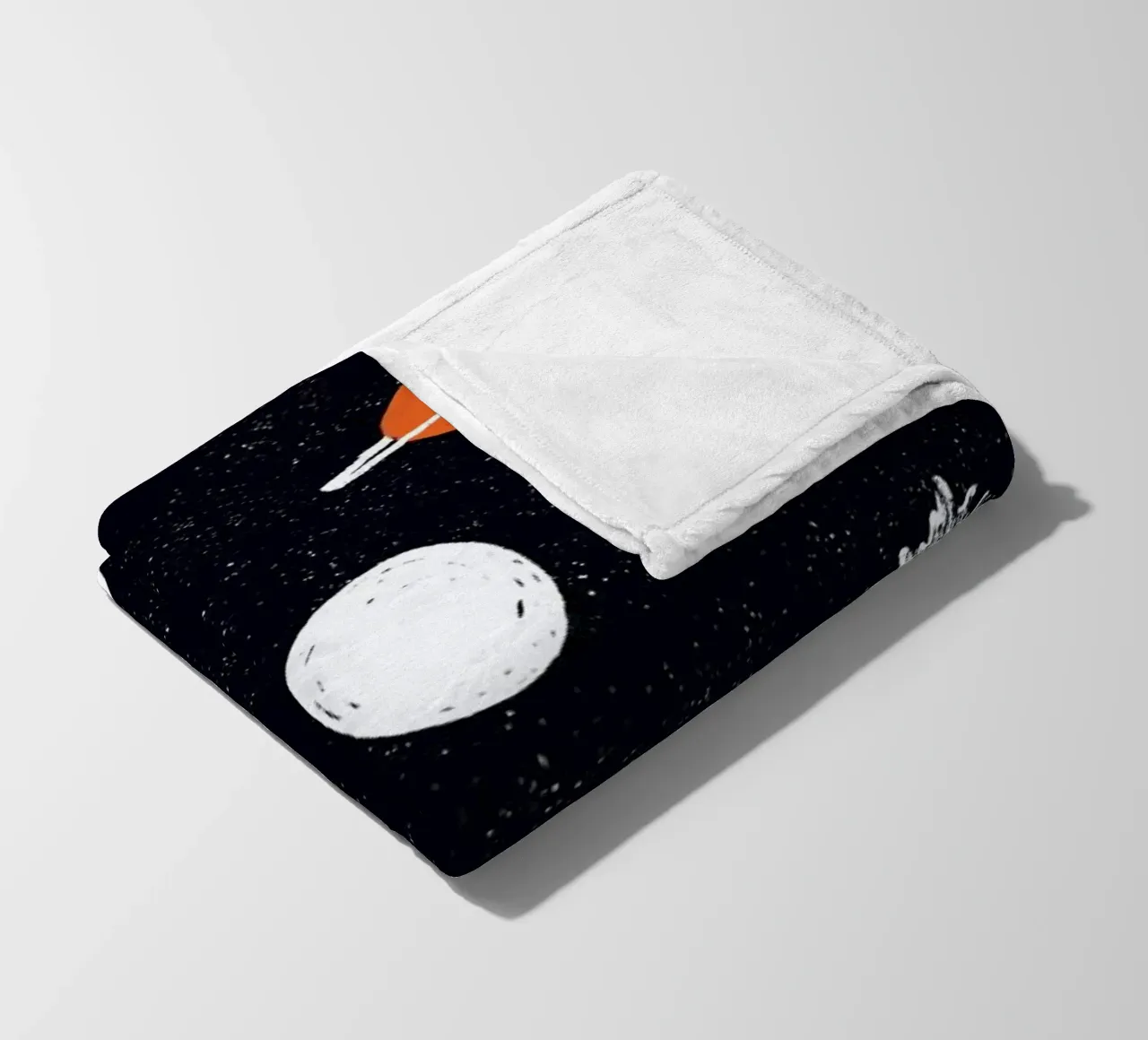 Planets Pattern fleece blanket by Alex Foster