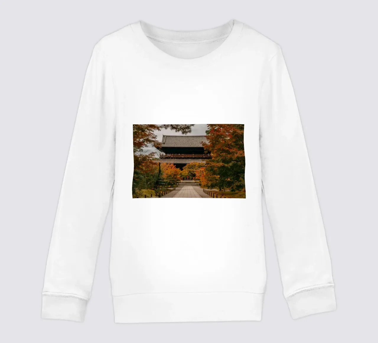 Tempio d'autunno a Kyoto, Giappone felpa bambino da Marcel Bisig