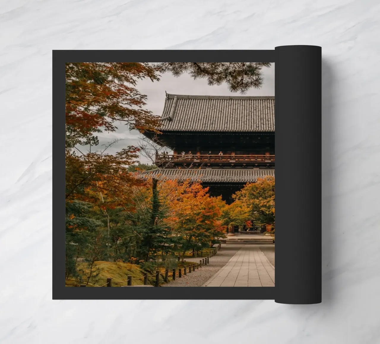 Tempio d'autunno a Kyoto, Giappone zerbino da Marcel Bisig