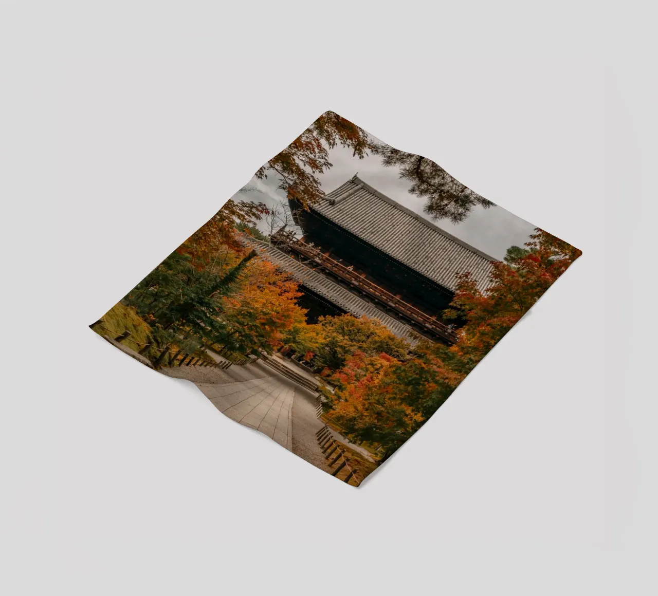 Tempio d'autunno a Kyoto, Giappone coperta in pile da Marcel Bisig
