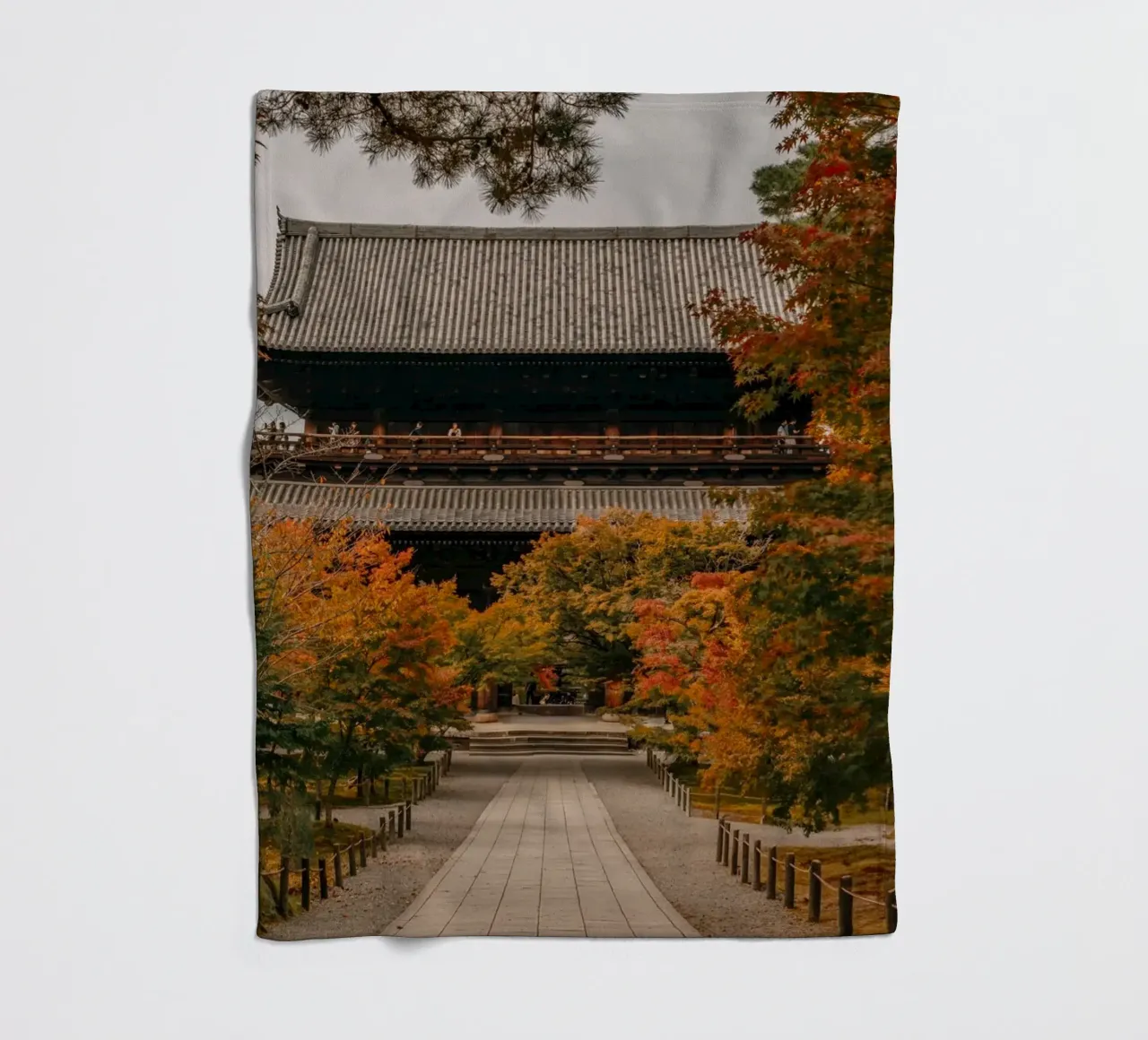 Tempio d'autunno a Kyoto, Giappone coperta in pile da Marcel Bisig