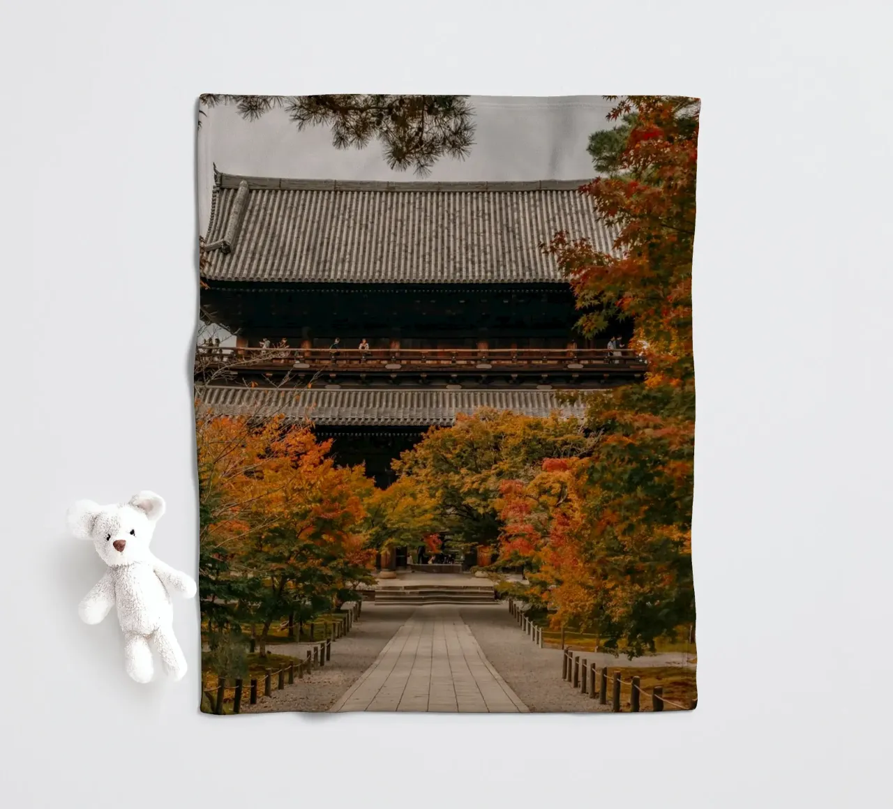 Tempio d'autunno a Kyoto, Giappone coperta in pile da Marcel Bisig