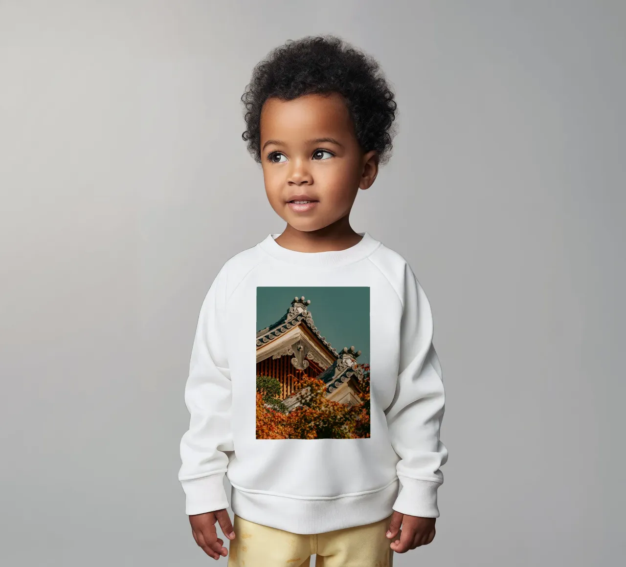 Tetti giapponesi a tempio in autunno felpa neonato da Marcel Bisig