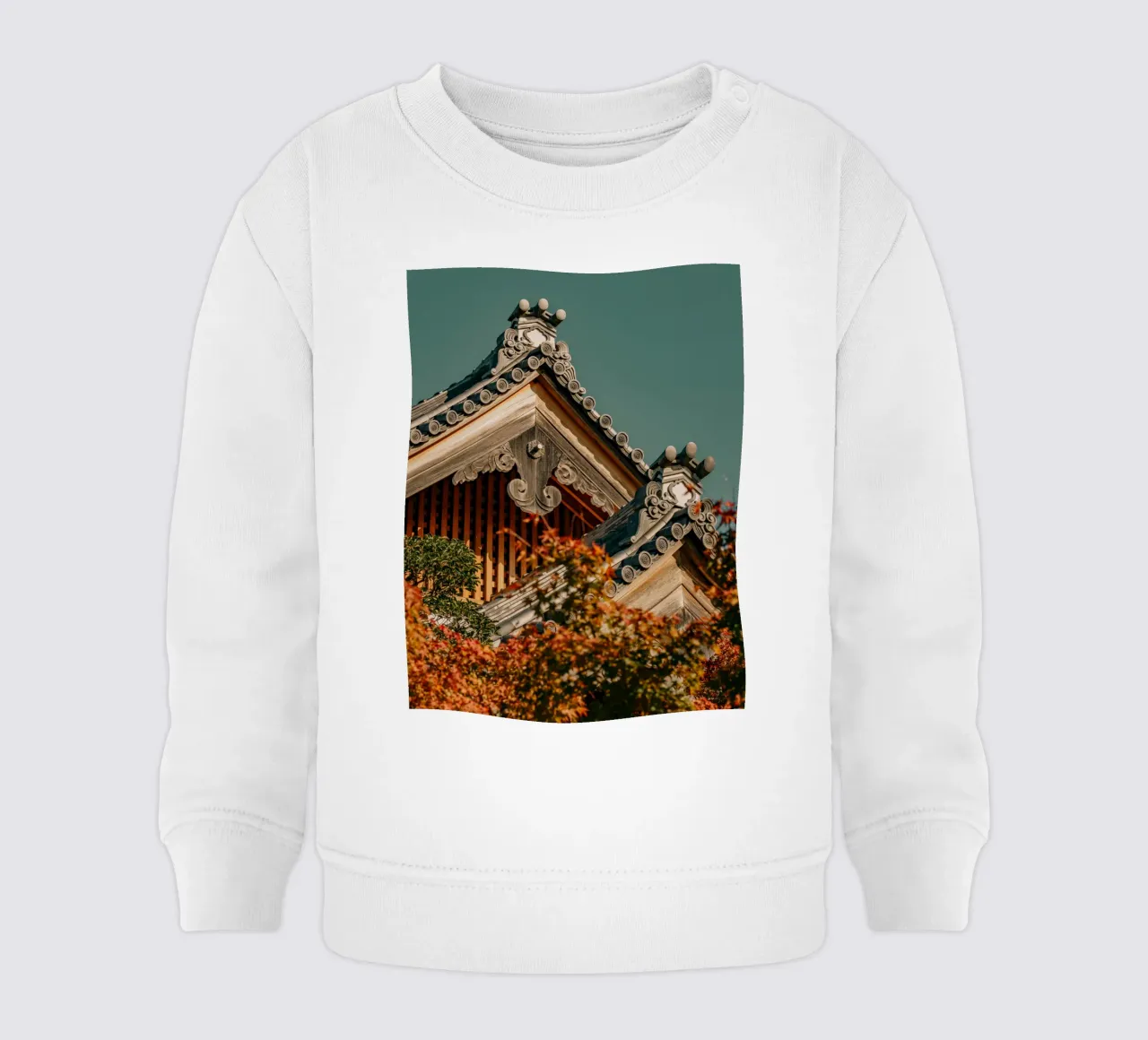 Tetti giapponesi a tempio in autunno felpa neonato da Marcel Bisig