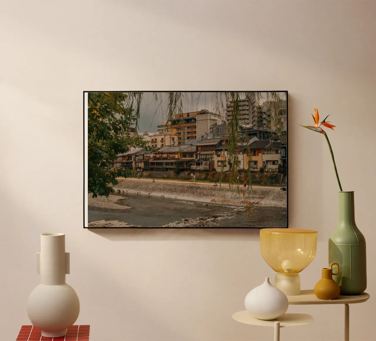 Fiume di Kyoto, Giappone plexiglass da Marcel Bisig